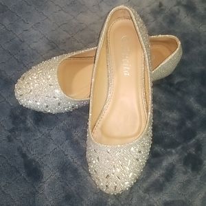 Girls dress slip ons
